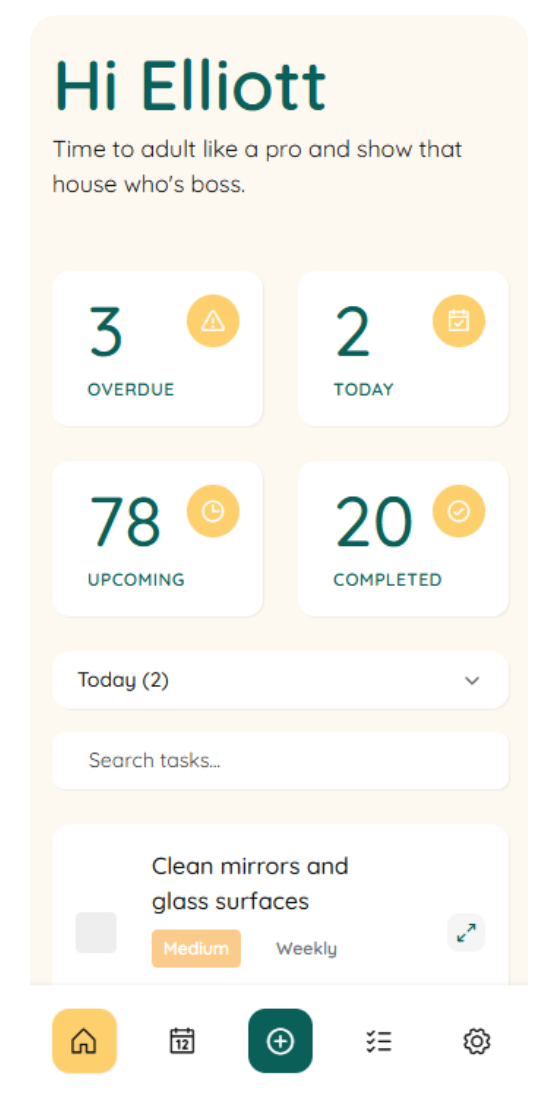 HouseTaskPro Dashboard